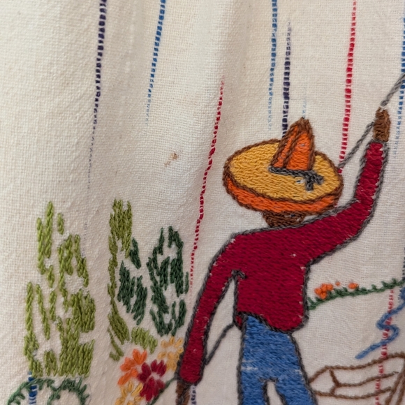 Vintage Embroidered Apron - Picture 3 of 7